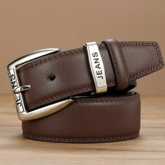 Vintage Men's Double Circle Engraved Belt