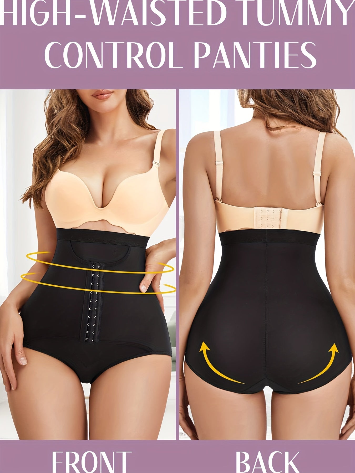 High Waist Shaping Panties Tummy Control Slimming Adjustable Women's Underwear