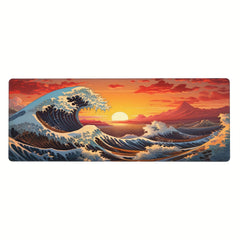 Japan Sea Waves Sunset XL Gaming Mouse Pad