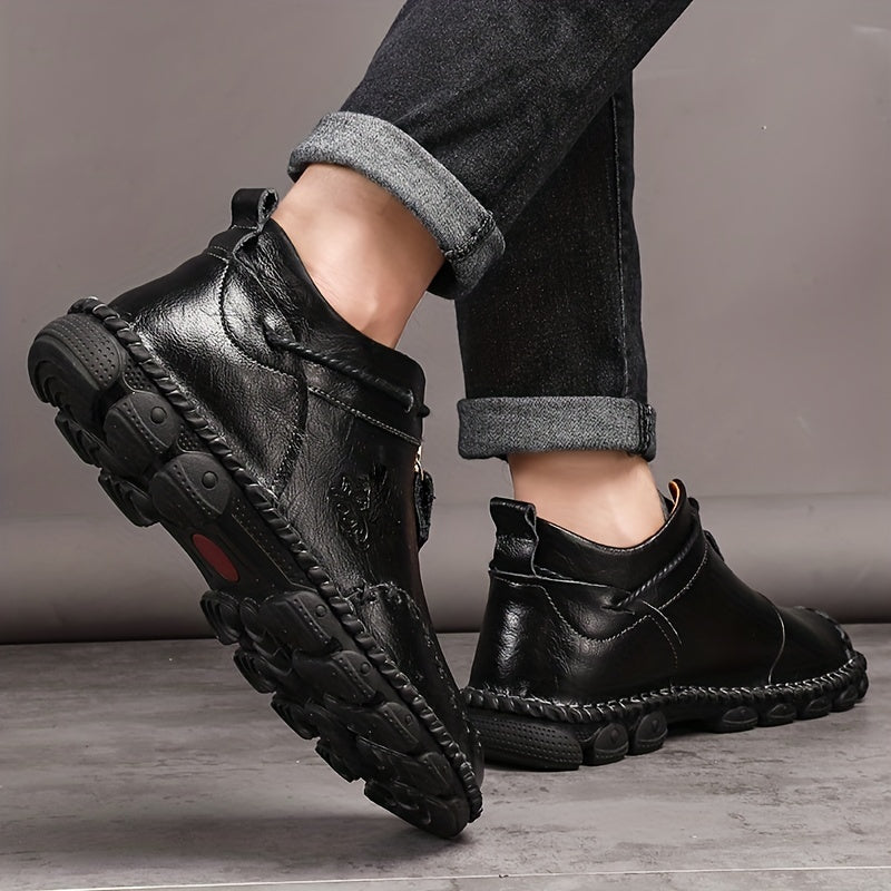 Men's Stitched Loafer Shoes Wear resistant Non Slip Outdoor Casual Shoes