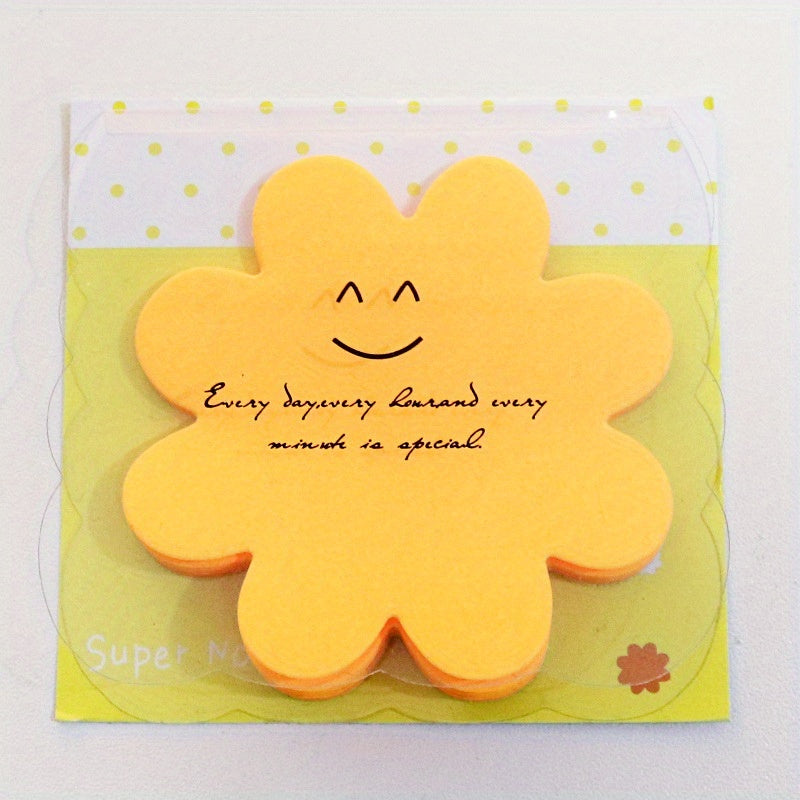 Fluorescent Sticky Notes Cartoon Notice Sticker 30 Sheets 8.5x3.34 Inch