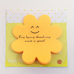 Fluorescent Sticky Notes Cartoon Notice Sticker 30 Sheets 8.5x3.34 Inch