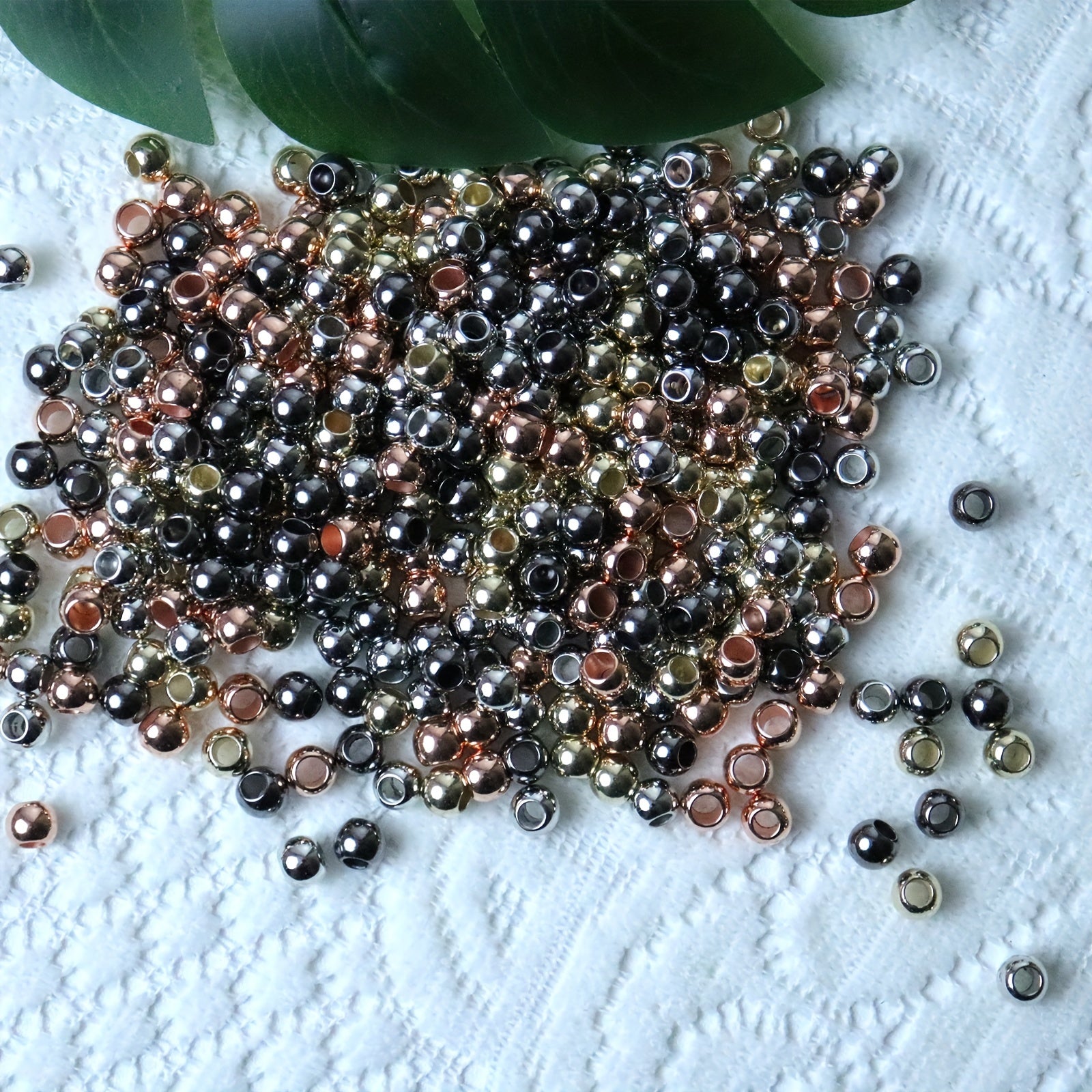 100pcs Large Hole Bead Spacer Beads Loose Beads 8 6MM Mixed DIY Beaded Charms