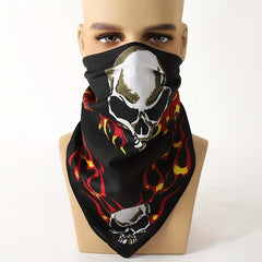 Men's Printed Square Scarf For Outdoor Party Playing
