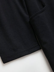  Slogan Print Long Sleeve Baggy Dress