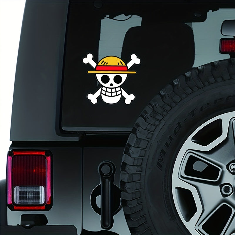 12cm Skull Character Car Sticker DIY Motorcycle Laptop Decal
