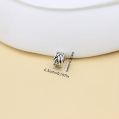European Silver Plated Safety Bead Clip Stopper Charm Bracelet DIY Jewelry