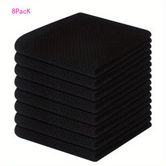 8pcs Washcloths Scouring Pads Soft Absorbent Dish Towel