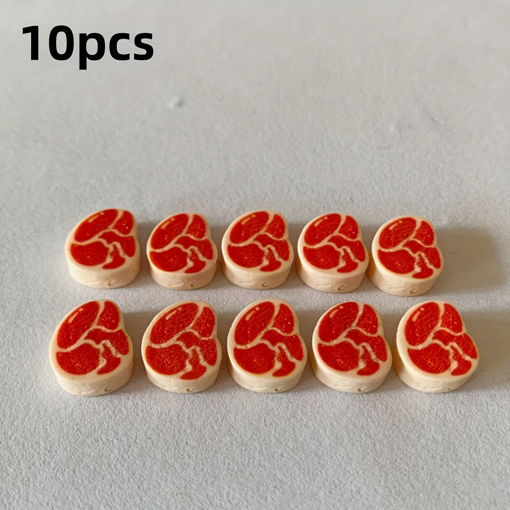 Mini Steak Simulation Resin Beef Office Home Decoration