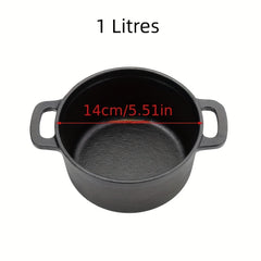 Cast Iron Casserole Dutch Oven Grill Pan Soup Pot With Lid