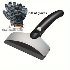 1pc Car Ice Scraper Snow Shovel Stainless Steel Car Windshield Snow Remover