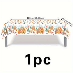 Christmas Family Party Supplies Disposable Table Cloth