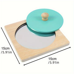 Wooden Mirror Puzzle Busy Board Early Learning Sensory Toy