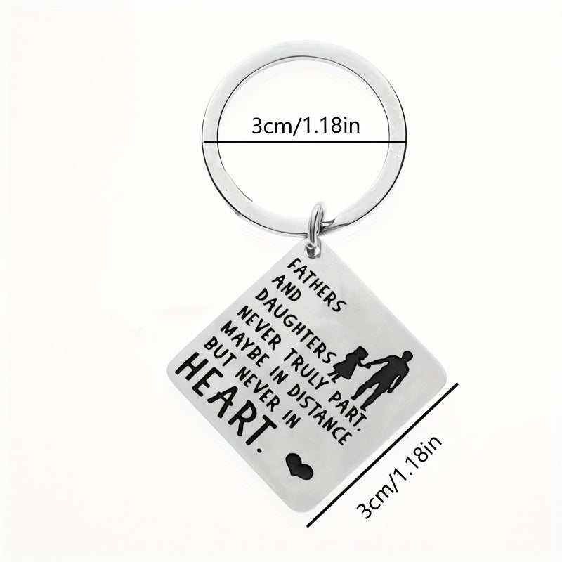 Father Daughter Keychain Dad Christmas Valentine Wedding From Daughter