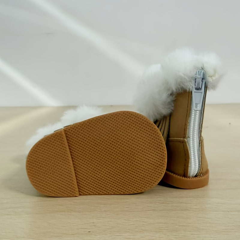 Winter Snow Boots for Dolls Canvas Shoes with Accessories