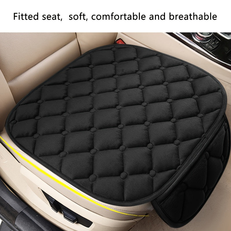 3pcs Car Seat Cushion Set Non-slip Winter Warm Seat Protector Universal