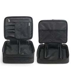 Large Capacity Double Layer Makeup Bags Organizer Travel Multifunctional