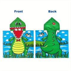 Cartoon Mermaid Kids Hooded Beach Towel Wrap