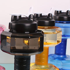 2600ml Plastic Dumbbell Water Cup Gym Sports Kettle