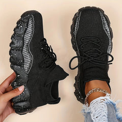 Women's Knitted Comfort Sneakers Lightweight Sports Shoes