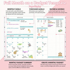 Budget Planner Expense Tracker Hardcover Monthly Budget Book
