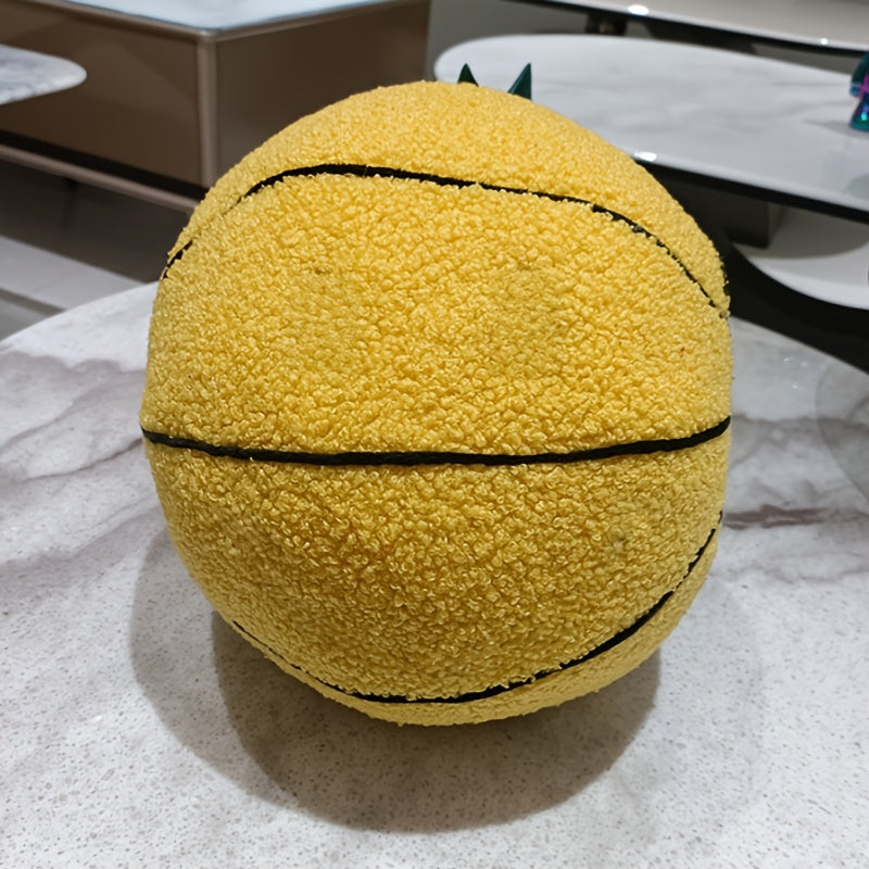 Smiling Face Basketball Plush Toy Soft Stuffed Animal