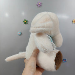 Fluffy Elephant Plush Toy w/ Baby Strap Soft Polyester Material