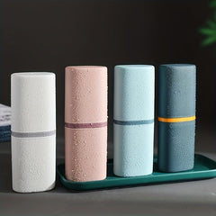 Dustproof Toothbrush Holder Portable Cup Storage Box for Traveling Camping