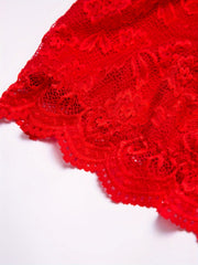  Lace Square Neck Solid Bralette