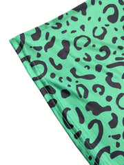  Leopard Print V Neck Lounge Cami Dress