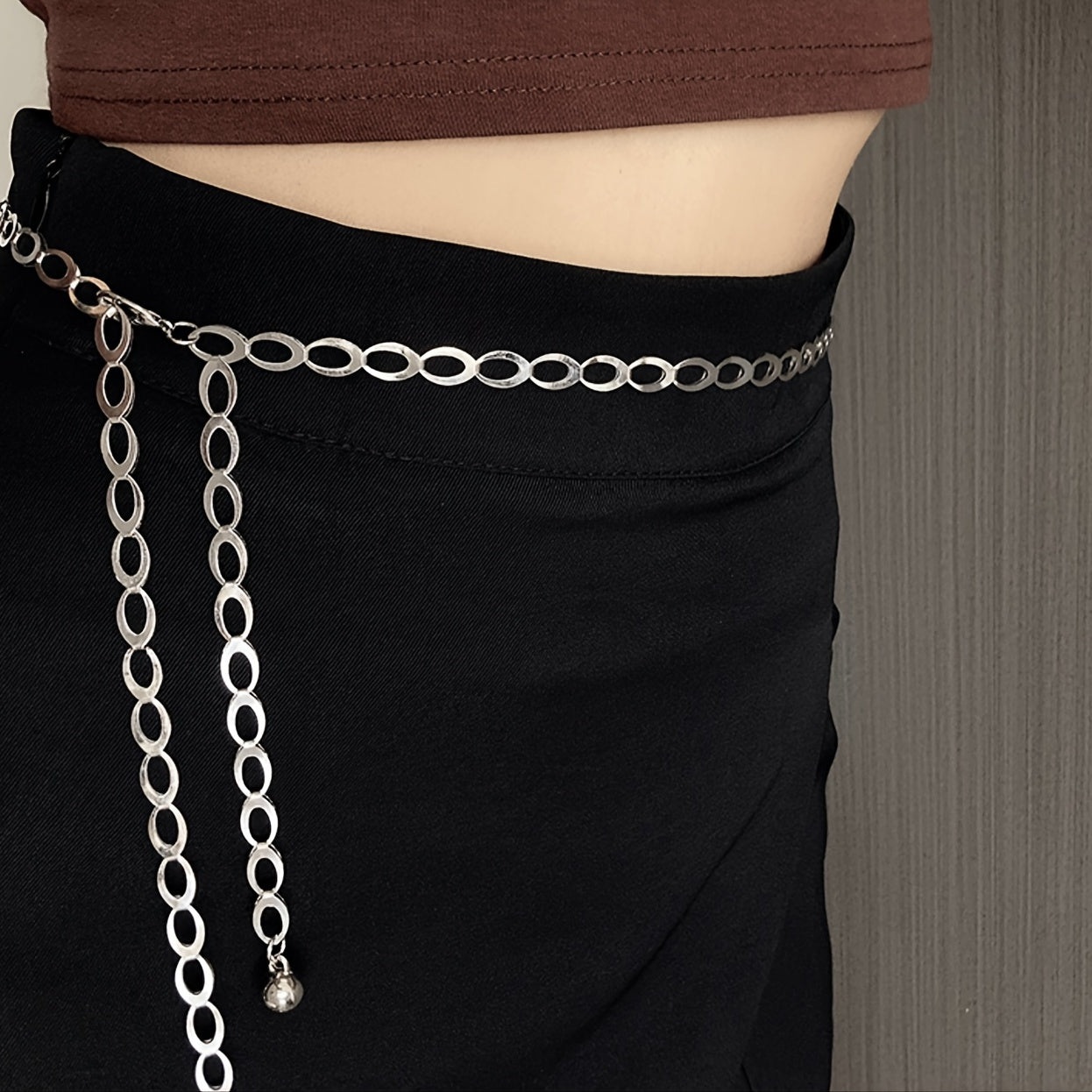 Metal Chain Belt Decoration Thin Waist Chain For Women