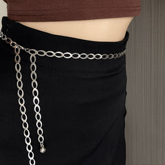 Metal Chain Belt Decoration Thin Waist Chain For Women