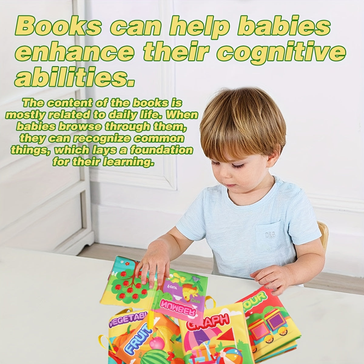 Youngsters Cloth Book Set - Interactive Toy for Birthday