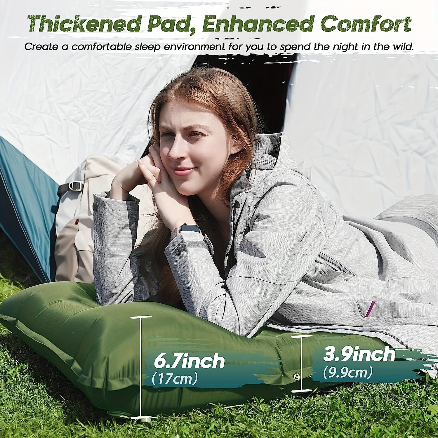 Ultralight Outdoor Inflatable Mattress with Pillow