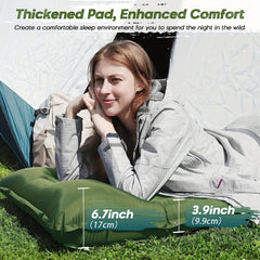 Ultralight Outdoor Inflatable Mattress with Pillow