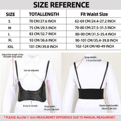Women Wide Elastic Waist Belt Corset Suspender Harness