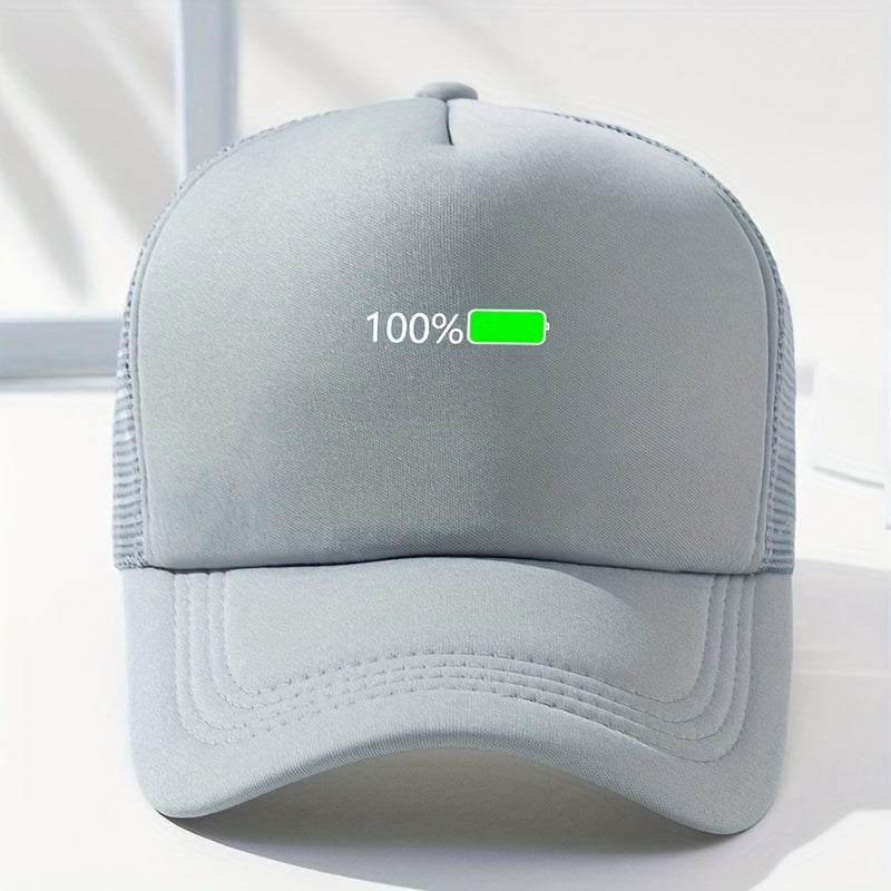 100 Mesh Trucker Hat Fluorescent Baseball Cap Unisex Couple Dad Hats