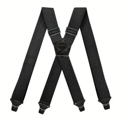 Big & Tall X-back Work Suspenders 4 Plastic Gripper Clips