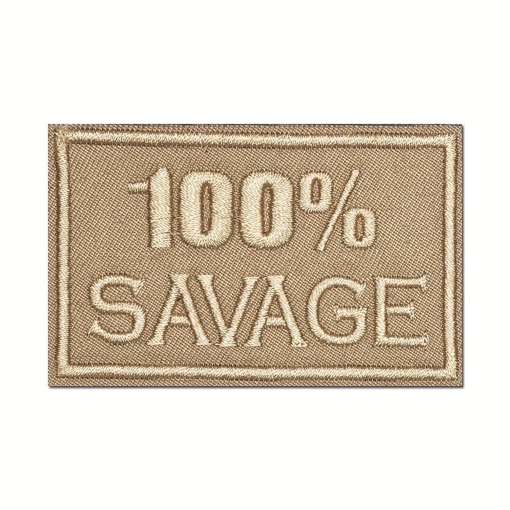 Savage Embroidered Patch for Outdoor Decoration