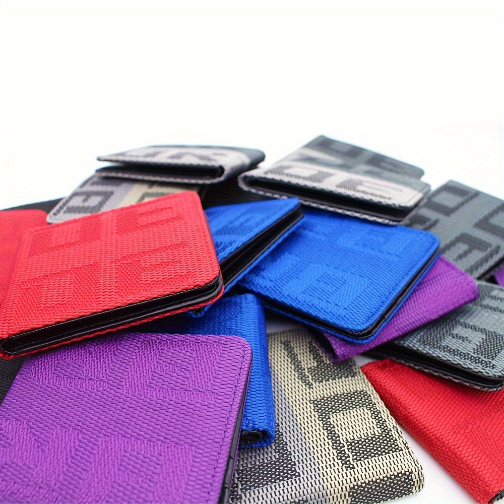 JDM Racing Car Fabric Short Wallet Canvas Wallet