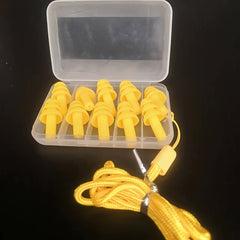 5 Pairs Reusable Silicone Earplugs with Storage Box