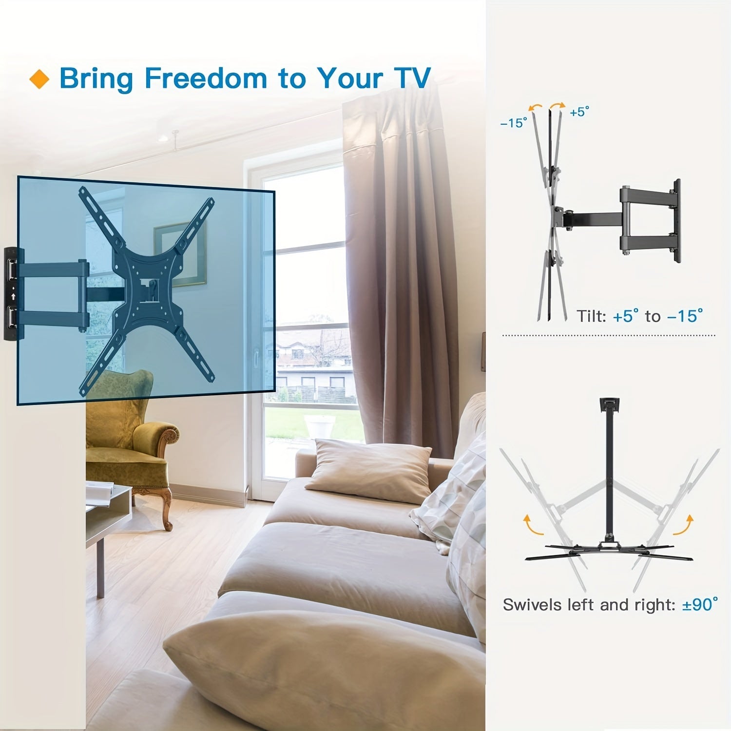 Universal TV Rotating Frame Telescopic TV Frame 81 28 139 7 Cm