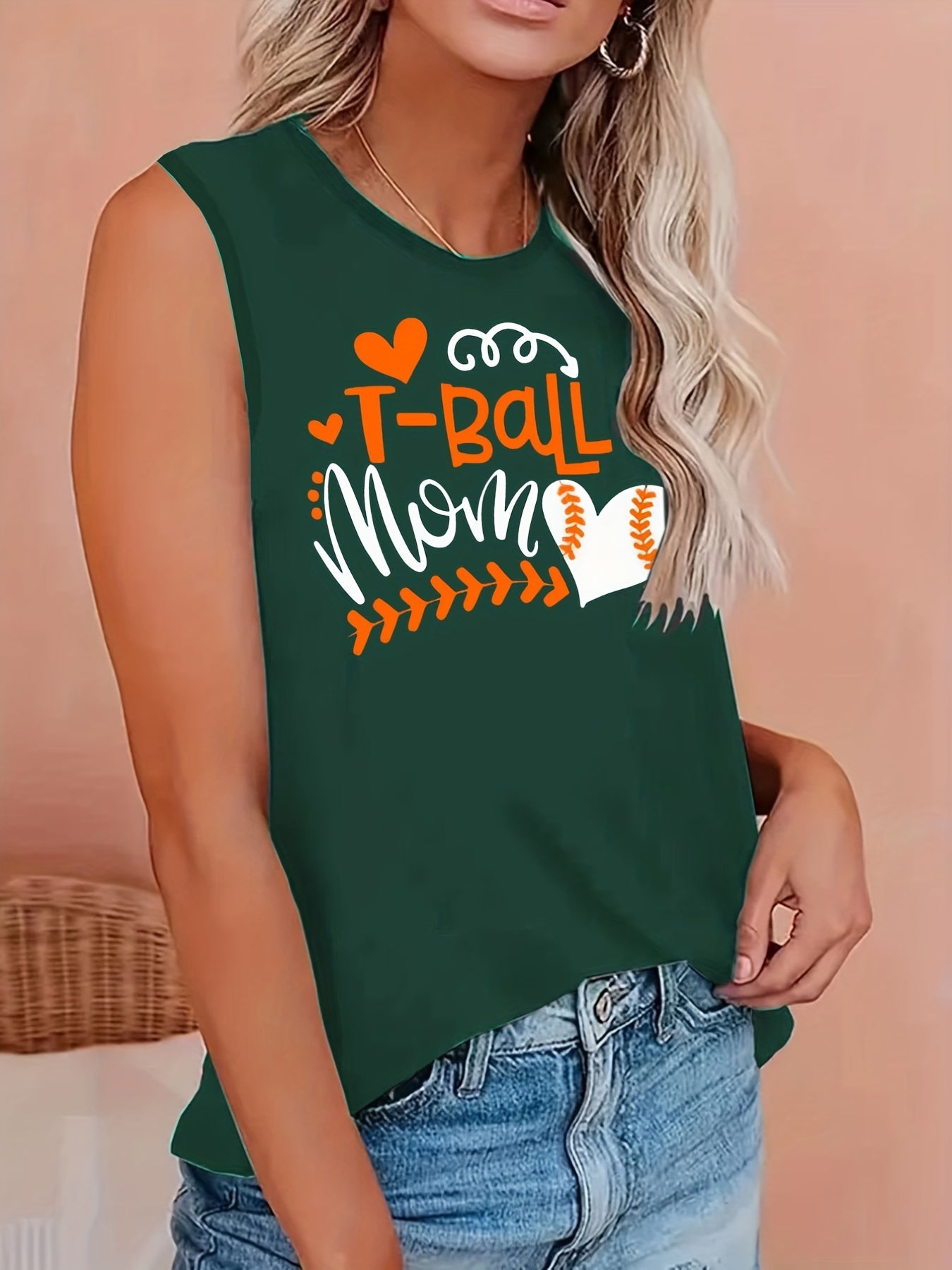  Graphic Print Tank Top