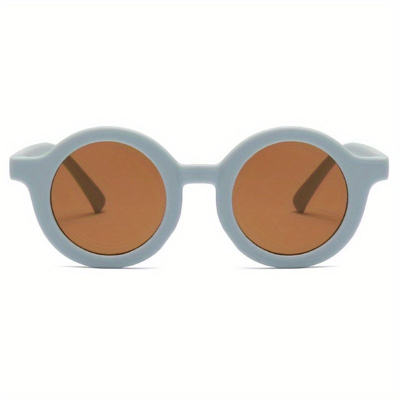 Girls UV Protection Round Frame Sunglasses for Parties and Festivals