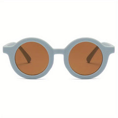 Girls UV Protection Round Frame Sunglasses for Parties and Festivals