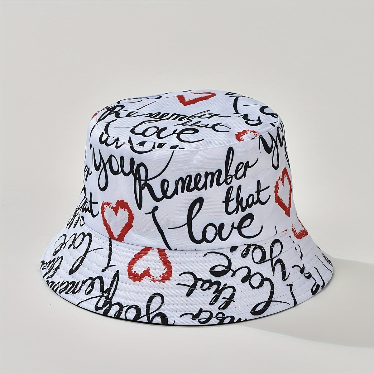 Paisley Print Bucket Hat Letter Graffiti Print Basin Hat Casual Sunscreen Fisher