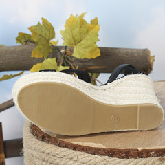 Women's Wedge Espadrille Sandals High Heels Platform Sandals