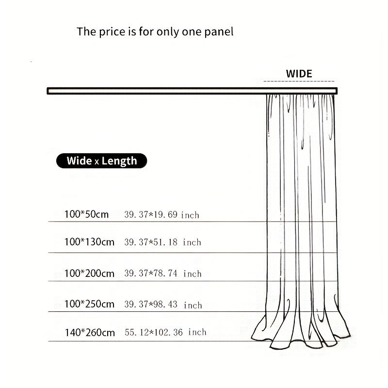 Blackout Curtain Panel Thermal Insulated Room Darkening Bedroom And Living Room