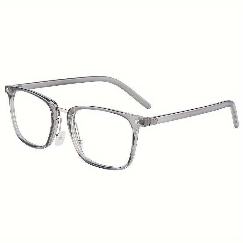 Fashionable Square Frame Glasses Anti Blue Light Blocking Transparent Lens