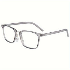 Fashionable Square Frame Glasses Anti Blue Light Blocking Transparent Lens